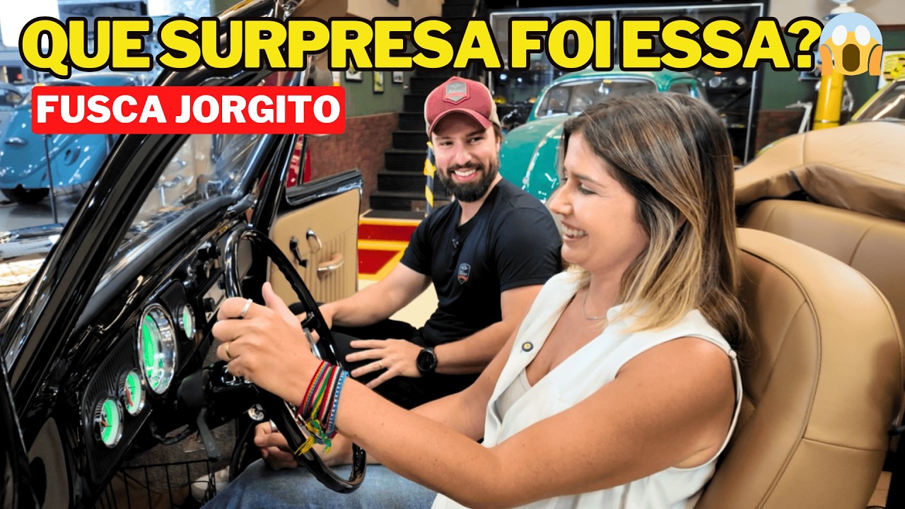 UMA ENTREGA EMOCIONANTE!  Fusca CONVERSÍVEL 1971, PRETO no tapete vermelho! 🖤🤎 Dia de revelação!