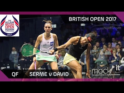 Squash: Serme v David - British Open 2017 QF Highlights