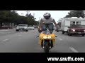 SuperBike stunt bike crashes