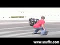 SuperBike stunt bike crashes