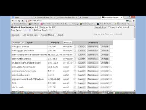 How to load Android Apps on BB10 or Playbook with Google Chrome