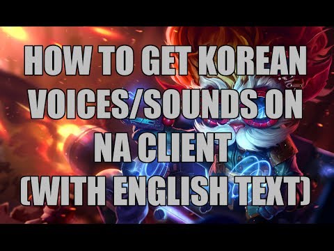 how to korean patch lol