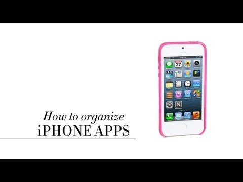 how to organize iphone apps