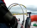 Michael driving the RIB Michael driving the RIB