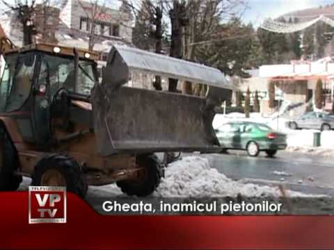 Gheaţa, inamicul pietonilor
