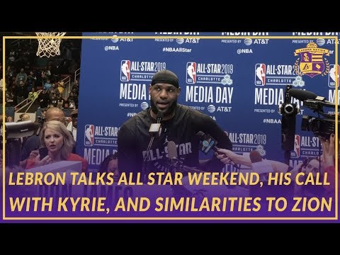 Video: 2019 NBA All-Star: LeBron on His Convo With Kyrie, Being More than an Athlete, & Zion Similarities