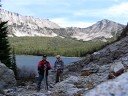 HAMID AND HIS BROTHER AT SAWTOOTH LAKE
