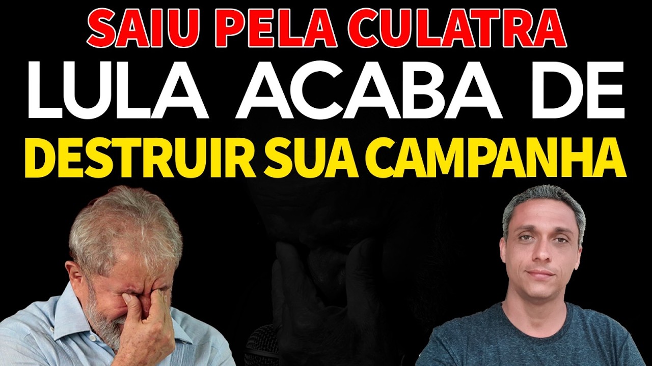SAIU PELA CULATRA - LULA acaba de destruir sua campanha. As 3 falas do LADRÃO no Podcast