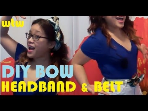 how to tie a bow belt