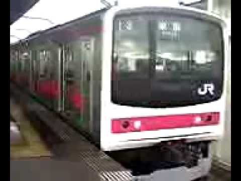 205系舞浜駅到着～発車