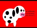 a cow who else? shh dont tell anyone else their plans! rool is the cool way to spell rule. sorry if the quality is low or u cant read the words. but hey u gota luv it anyway!