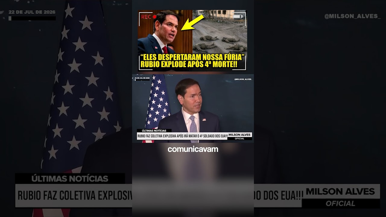 Rubio FAZ COLETIVA explosiva após Irã matar O 4º SOLDADO DOS EUA!!!