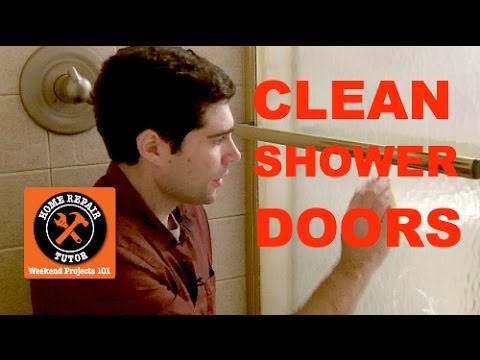 how to use wd40 to clean shower doors