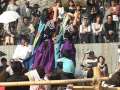 伊予の郷、菊間町で秋の伝統行事男の子が地域に仲間入りする大切なイベント馬にまたがって神社の参道急坂を駆け上がる
