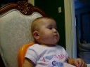 Jasmine falling asleep while eating
