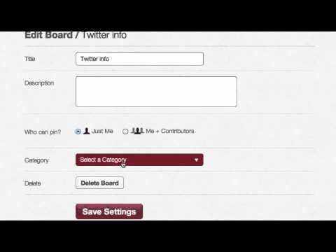 how to edit pinterest boards