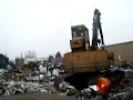 Crushing & Demolishing a Dodge Caravan with an Excavator