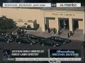 Jackson Family Arrives At Forest Lawn Cemetery
