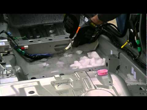 Removing the Mazda 2 Sound Deadener using Dry Ice