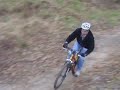 Ben going up the drop at Smithville Lake Trails