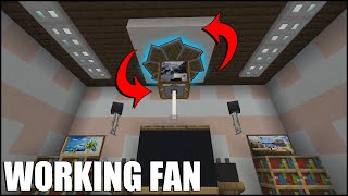 How To Build a WORKING Fan in Minecraft Bedrock! (No Command Blocks/Mods)