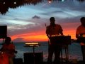 Aruba sunset at the Bugaloe Pier with PM Band-careless whisper