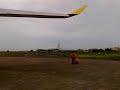 Russian propellor plane take off Maldives