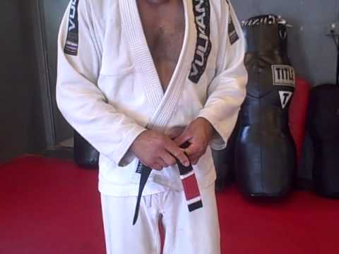 how to tie a bjj belt