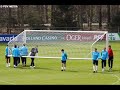 Messi gets injured Lifting a football goal at the training!
