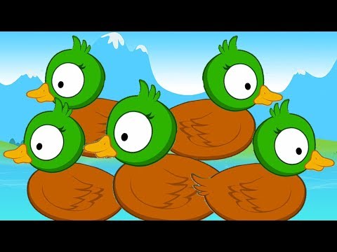 fünf kleine Enten | Reime für Kinder | Five Little Ducks