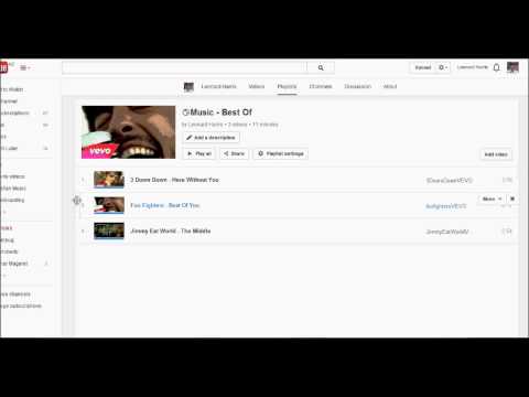 how to create youtube playlist