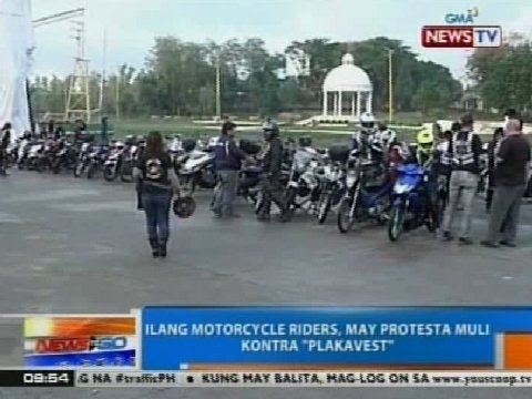 NTG: Ilang motorcycle riders, may protesta muli vs. 'Plakavest'