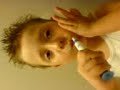 brushing teeth