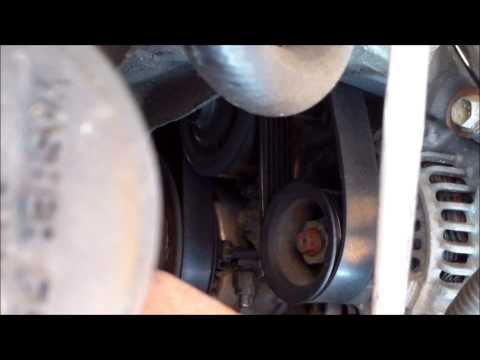 DIY How to install replace the drive belt on a 2005 Toyota Matrix Corolla