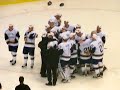 Notre Dame hockey team after winning 2007 CCHA  Championship