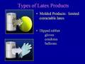thermoplastic rubber, latex allergy