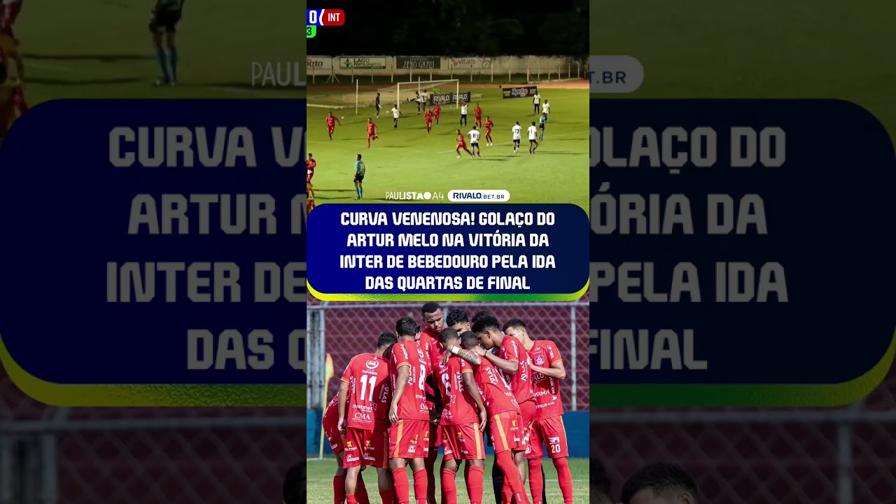 GOLAÇO DE FALTA! 🔥Artur Melo cravou na vitória da Inter de Bebedouro #PaulistãoA4Rivalo.