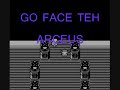 YES, this is a hack. Doing all of this nonsense will not actually get you an Arceus. (Well, unless you hack and use cheat codes the exact same way...) For those of you who want to know how I did this: 1. I made the Arceus sprite in MS Paint and saved it as a gif. 2. I inserted the sprite in a Silver ROM in place of Ho-Oh's sprite (I haven't found a program that inserts sprites into R/B/Y ROMs.) 3. I encountered a Ho-Oh using a cheat code so the sprite would appear 4. I saved the memory dump at line 9000 at a size of 310. 5. I loaded the dump into a Blue ROM at the black screen of the battle with Jemo. Creds to tootlerocks for the second song. Pokemon (c) Nintendo Thanks to everyone who viewed this; it's way more popular than I ever thought it'd be! :3