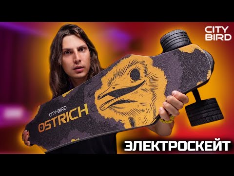 Обзор и распаковка / Карбоновый электроскейт City Bird Ostrich