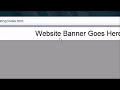 HTML Website Design Tutorial - How To Make a Side Menu Bar