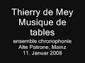 thierry de mey   musique de tables  table music 