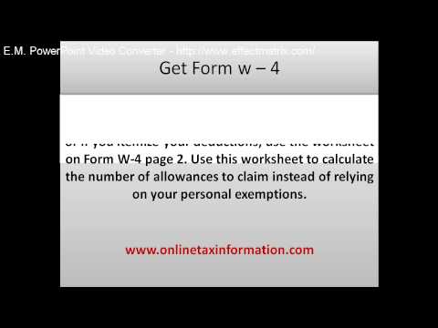 how to obtain a w-4 form