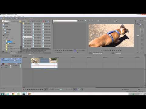 how to fasten video in sony vegas