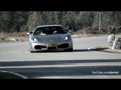Ferrari F430's racing on military base! Lovely Sounds!! - 1080p HD