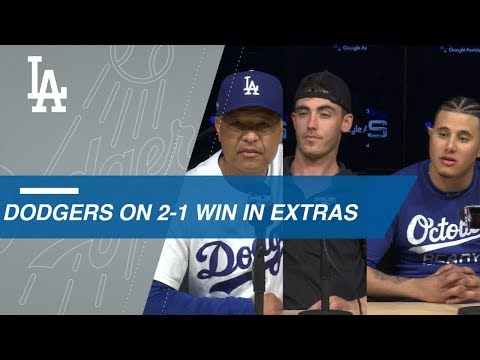 Video: NLCS Gm4: Roberts, Bellinger, Machado on Game 4 win