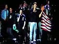 U2 Out of Control with NYFD on stage