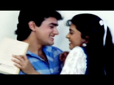 Aamir Khan romancing with Juhi Chawla - Daulat Ki Jung Scene