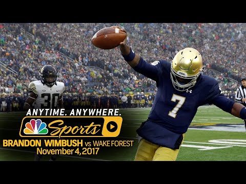 Video: Highlights of Brandon Wimbush's 280 yard day for Notre Dame