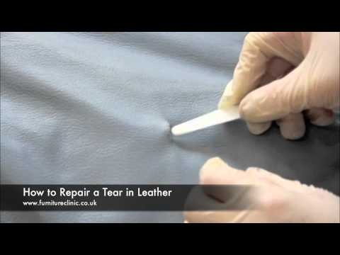 how to repair tear in leather