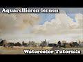 videos de Aquarell: Cumulus- oder Haufenwolken